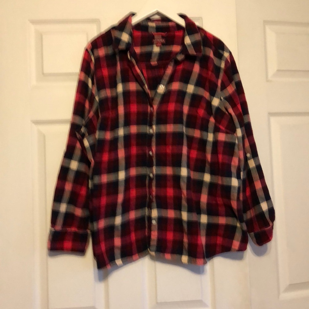 Red flannel button down